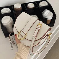 Women's Small Pu Leather Solid Color Streetwear Shell Magnetic Buckle Shoulder Bag Crossbody Bag main image 2