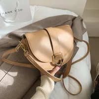 Women's Small Pu Leather Solid Color Streetwear Shell Magnetic Buckle Shoulder Bag Crossbody Bag sku image 2