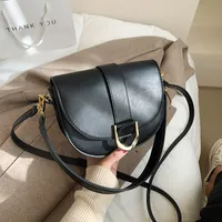 Women's Small Pu Leather Solid Color Streetwear Shell Magnetic Buckle Shoulder Bag Crossbody Bag sku image 3