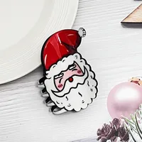 Women's Cute Christmas Hat Santa Claus Arylic Hair Claws sku image 1