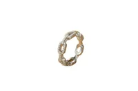 HipHop 925 Sterling Silver Unisex Eternity Cuban Ring Iced Out GRA Certified D Color VVS1 Moissanite Diamond Ringsfor Men Women main image 6