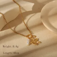 Wholesale Jewelry Vintage Style Commute Eight-pointed Stars Flower 304 Stainless Steel Shell 18K Gold Plated Inlay Jewelry Set sku image 1