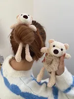 Women's Cartoon Style Cute Bear Cloth Hair Tie main image 4