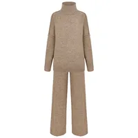 Casual Daily Women's Streetwear Solid Color Nylon Polyester Polyacrylonitrile Fiber Pleated Pants Sets Pants Sets main image 2