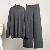 Casual Daily Women's Streetwear Solid Color Nylon Polyester Polyacrylonitrile Fiber Pleated Pants Sets Pants Sets sku image 8