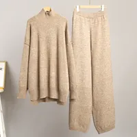 Casual Daily Women's Streetwear Solid Color Nylon Polyester Polyacrylonitrile Fiber Pleated Pants Sets Pants Sets sku image 3