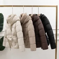 Women's Simple Style Solid Color Pocket Zipper Coat Cotton Clothes main image 1