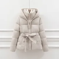 Women's Simple Style Solid Color Pocket Zipper Coat Cotton Clothes main image 3