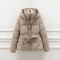 Women's Simple Style Solid Color Pocket Zipper Coat Cotton Clothes main image 5