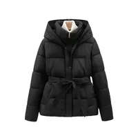 Women's Simple Style Solid Color Pocket Zipper Coat Cotton Clothes main image 4