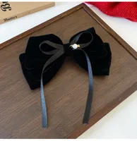 Women's Basic Bow Knot Cloth Hair Clip sku image 1