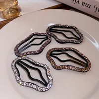 Women's Simple Style Classic Style Solid Color Alloy Inlay Zircon Hair Clip main image 3