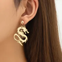 1 Pair Simple Style Dragon Arylic Drop Earrings main image 4