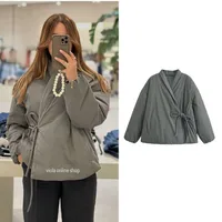 Women's Simple Style Solid Color Tie Coat Coat main image 1