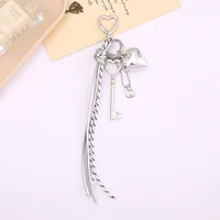 Pu Leather Heart Shape Bow Knot Bag Charms sku image 11