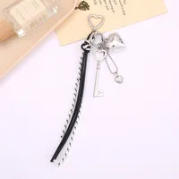 Pu Leather Heart Shape Bow Knot Bag Charms sku image 12