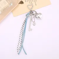 Pu Leather Heart Shape Bow Knot Bag Charms sku image 15