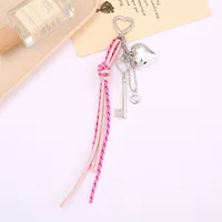 Pu Leather Heart Shape Bow Knot Bag Charms sku image 10