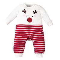 Autumn And Winter Festival New Boys' Girs' Baby Long-sleeved Crewneck Christmas Element Suit main image 5