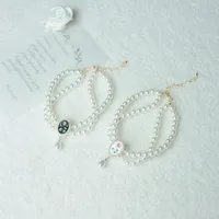 Elegant Simple Style Imitation Pearl Alloy Heart Shape Rose Pet Collar main image 4