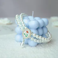 Elegant Simple Style Imitation Pearl Alloy Heart Shape Rose Pet Collar main image 3