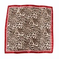 Women's Streetwear Leopard Polyester Silk Scarf sku image 4