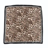 Women's Streetwear Leopard Polyester Silk Scarf main image 1