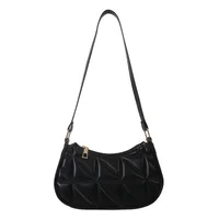 Women's Solid Color Simple Textile Shoulder Bag Women's  Spring And Autumn New All-match Underarm Bag Women's Bag New Women's Bag main image 5