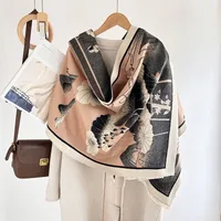 Women's Elegant Plant Imitation Cashmere Jacquard Scarf sku image 6