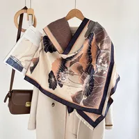 Women's Elegant Plant Imitation Cashmere Jacquard Scarf sku image 7