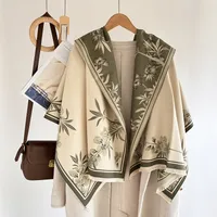 Women's Elegant Plant Imitation Cashmere Jacquard Scarf sku image 12