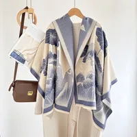 Women's Elegant Plant Imitation Cashmere Jacquard Scarf sku image 14