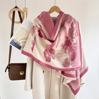 Women's Elegant Plant Imitation Cashmere Jacquard Scarf sku image 13