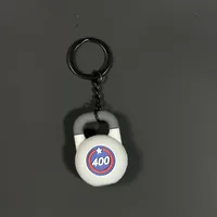 Removable Mini Large Barbell Fitness Series Thickened Keychain High Color Value Miu Bag Pendant Accessories Pendant sku image 11