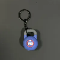 Removable Mini Large Barbell Fitness Series Thickened Keychain High Color Value Miu Bag Pendant Accessories Pendant sku image 15
