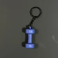 Removable Mini Large Barbell Fitness Series Thickened Keychain High Color Value Miu Bag Pendant Accessories Pendant sku image 23