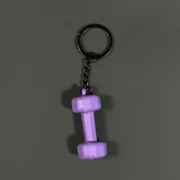 Removable Mini Large Barbell Fitness Series Thickened Keychain High Color Value Miu Bag Pendant Accessories Pendant sku image 27