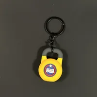 Removable Mini Large Barbell Fitness Series Thickened Keychain High Color Value Miu Bag Pendant Accessories Pendant sku image 12