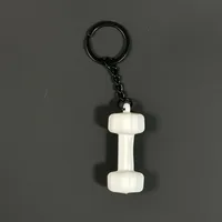Removable Mini Large Barbell Fitness Series Thickened Keychain High Color Value Miu Bag Pendant Accessories Pendant sku image 26