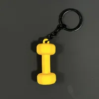 Removable Mini Large Barbell Fitness Series Thickened Keychain High Color Value Miu Bag Pendant Accessories Pendant sku image 22
