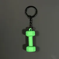 Removable Mini Large Barbell Fitness Series Thickened Keychain High Color Value Miu Bag Pendant Accessories Pendant sku image 30