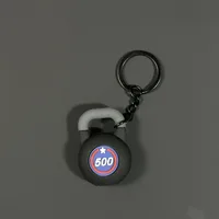 Removable Mini Large Barbell Fitness Series Thickened Keychain High Color Value Miu Bag Pendant Accessories Pendant sku image 14