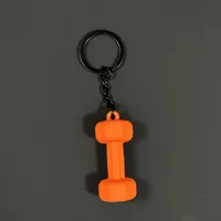 Removable Mini Large Barbell Fitness Series Thickened Keychain High Color Value Miu Bag Pendant Accessories Pendant sku image 28