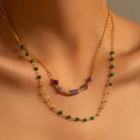 Simple Style Classic Style Geometric Titanium Steel Plating 18K Gold Plated Women's Necklace main image 3