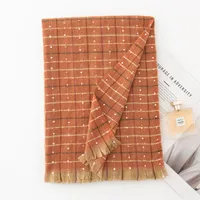 Women's Elegant Lattice Polyester Scarf sku image 6