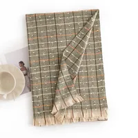 Women's Elegant Lattice Polyester Scarf sku image 1