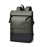 Solid Color Casual Travel School Backpack sku image 3