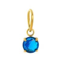 1 Piece 5*13mm 304 Stainless Steel Zircon 18K Gold Plated Round Pendant Jewelry Accessories main image 6