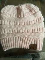 European-style Popular Hat Children's Winter Outdoor Warm Wool Empty Top Ponytail Knit Hat Baotou Hat  Outlet sku image 8