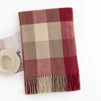 Unisex Casual Lattice Imitation Cashmere Scarf sku image 2